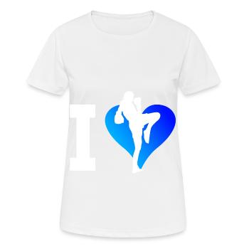 Thai Boxer Women Thai Boxing Thai Boxing Muay Thai - Women's Breathable T-Shirt - white - Front - AI Model Female 172 dark (172cm)