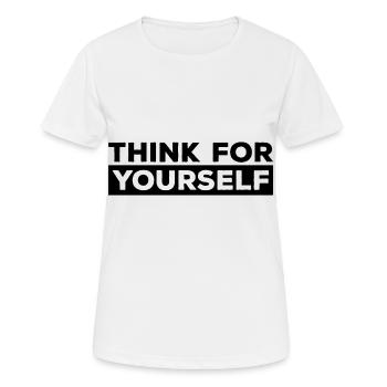 Atheismus - Frauen T-Shirt atmungsaktiv - Weiß - Vorne - AI Model Female 172 dark (172cm)