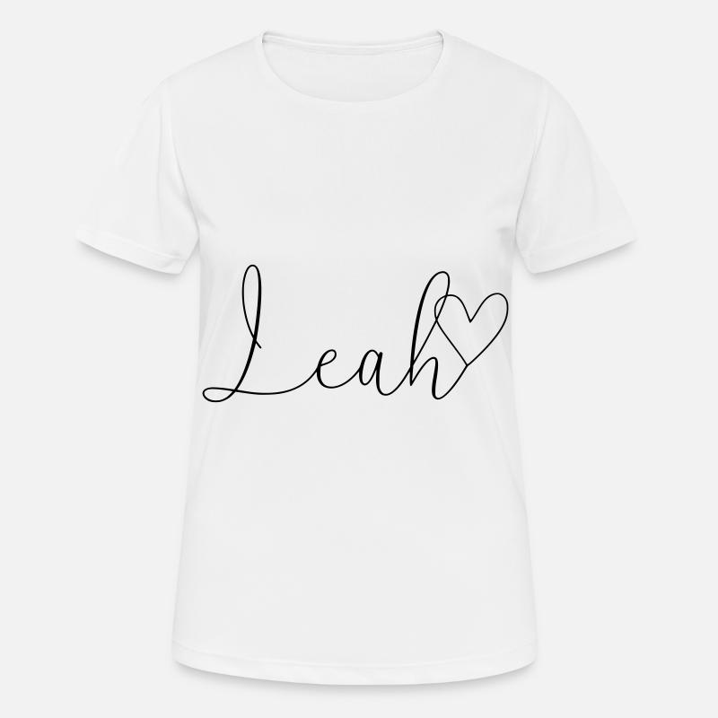 Leah Name First Name Girl - Women's Breathable T-Shirt - white