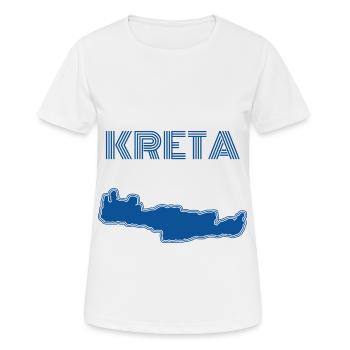Crete - Women's Breathable T-Shirt - white - Front - AI Model Female 172 dark (172cm)