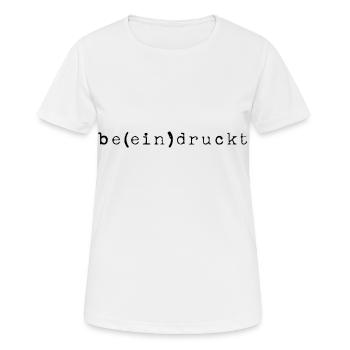 IMPRESSES PUN BLACK - Women's Breathable T-Shirt - white - Front - AI Model Female 172 dark (172cm)