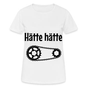 Hätte Hätte Fahrradkette Biker Geschenk - Frauen T-Shirt atmungsaktiv - Weiß - Vorne - AI Model Female 172 dark (172cm)