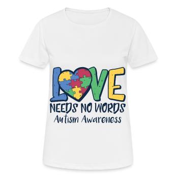 Autism autistic autistic Autism - Women's Breathable T-Shirt - white - Front - AI Model Female 172 dark (172cm)