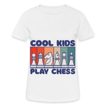 schachbrett schachbrett schachspieler Schach - Frauen T-Shirt atmungsaktiv - Weiß - Vorne - AI Model Female 172 dark (172cm)