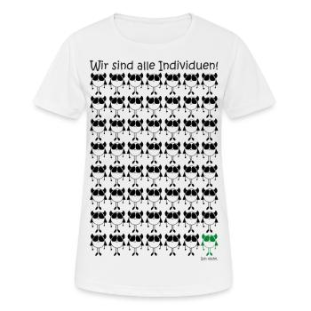 Kleine Monster - Individuell - Frauen T-Shirt atmungsaktiv - Weiß - Vorne - AI Model Female 172 dark (172cm)
