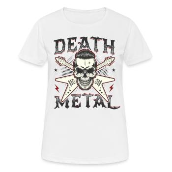 Groupe de Heavy Metal Metal Metal Skull Death Metal - T-shirt respirant Femme - blanc - Devant - AI Model Female 172 dark (172cm)