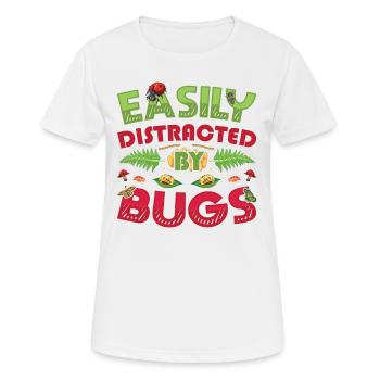 Leicht von Käfern abzulenken - Frauen T-Shirt atmungsaktiv - Weiß - Vorne - AI Model Female 172 dark (172cm)
