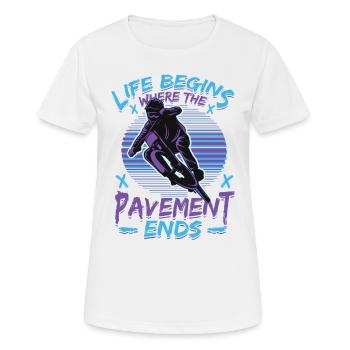 Vélo de montagne - T-shirt respirant Femme - blanc - Devant - AI Model Female 172 dark (172cm)