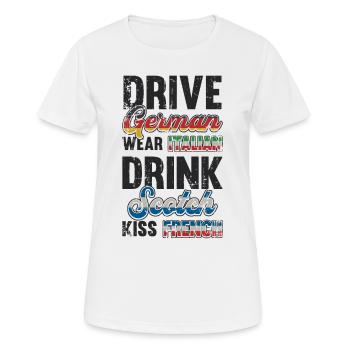 Travel Airport World Tour 2022 - Women's Breathable T-Shirt - white - Front - AI Model Female 172 dark (172cm)