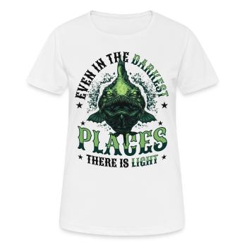 Anglerfish Deep Sea Monster - Women's Breathable T-Shirt - white - Front - AI Model Female 172 dark (172cm)