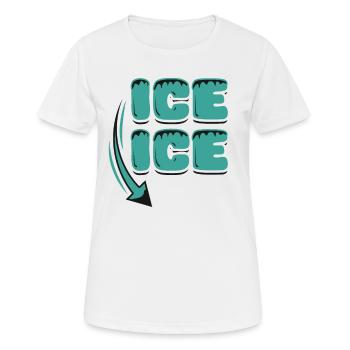 Annonce de grossesse - T-shirt respirant Femme - blanc - Devant - AI Model Female 172 dark (172cm)