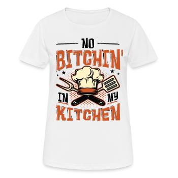 No crap guy in my kitchen - Women's Breathable T-Shirt - white - Front - AI Model Female 172 dark (172cm)