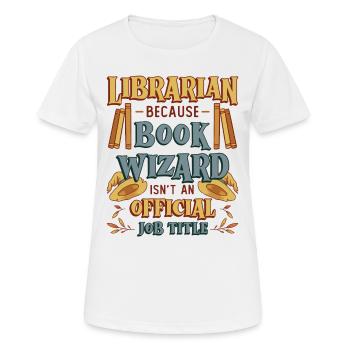 Funny librarian theme - Women's Breathable T-Shirt - white - Front - AI Model Female 172 dark (172cm)