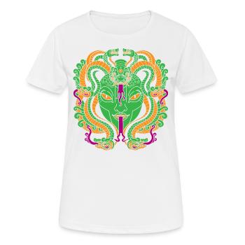 Medusa Face Snake Woman - Women's Breathable T-Shirt - white - Front - AI Model Female 172 dark (172cm)