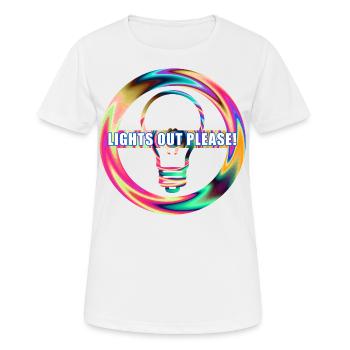 Éteignez la lumière de la lampe - T-shirt respirant Femme - blanc - Devant - AI Model Female 172 dark (172cm)