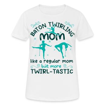 Gymnastik Tanz Baton Wirbeln Turnen - Frauen T-Shirt atmungsaktiv - Weiß - Vorne - AI Model Female 172 dark (172cm)