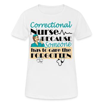 Prison Nurse - Women's Breathable T-Shirt - white - Front - AI Model Female 172 dark (172cm)