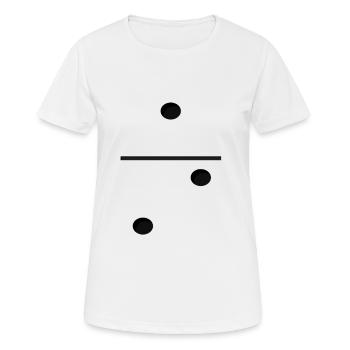 Domino Game Tile 1-2 - Lustiges Gruppenkostüm - Frauen T-Shirt atmungsaktiv - Weiß - Vorne - AI Model Female 172 dark (172cm)