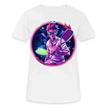 Tennis - Women's Breathable T-Shirt - white - Front - AI Model Female 172 dark (172cm)