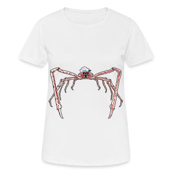 spider crab sailor sailor crustaceans crab - Women's Breathable T-Shirt - white - Front - AI Model Female 172 dark (172cm)