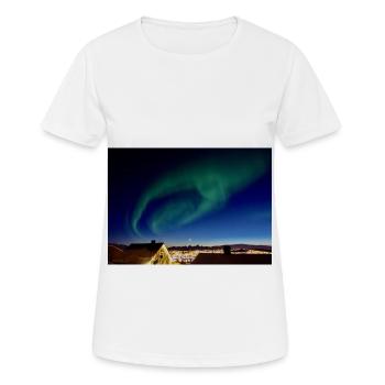 Aurora City Incroyable aurores boréales Aurora City A - T-shirt respirant Femme - blanc - Devant - AI Model Female 172 dark (172cm)