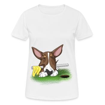 Bully MiniGolf - Frauen T-Shirt atmungsaktiv - Weiß - Vorne - AI Model Female 172 dark (172cm)