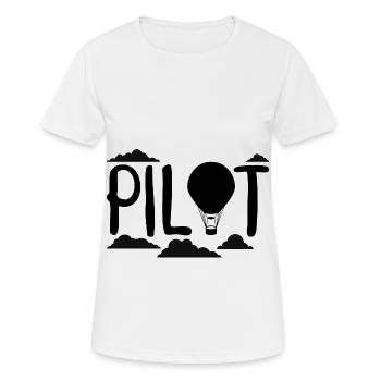 Montgolfière vole montgolfière - T-shirt respirant Femme - blanc - Devant - AI Model Female 172 dark (172cm)