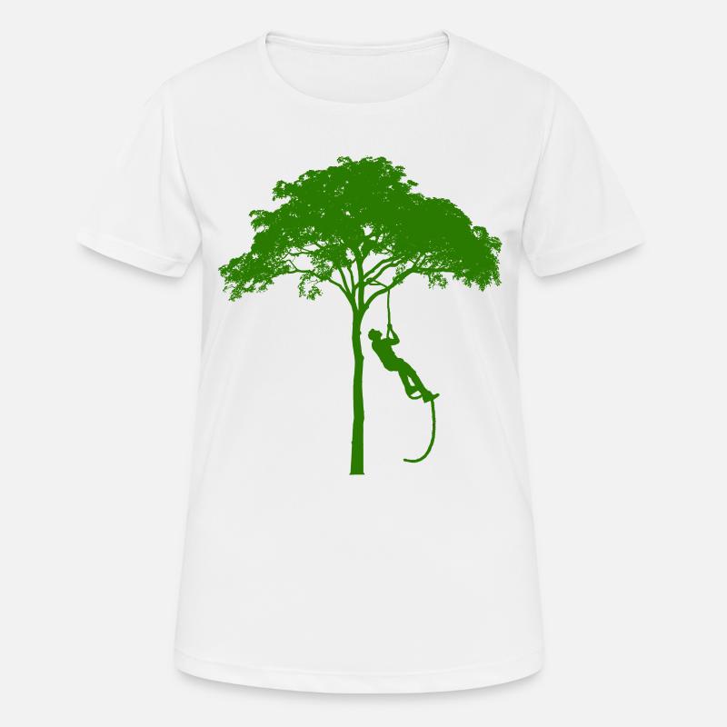 tree climbers - Women's Breathable T-Shirt - white