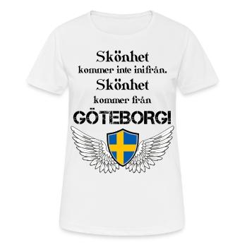 Gothenburg - Women's Breathable T-Shirt - white - Front - AI Model Female 172 dark (172cm)