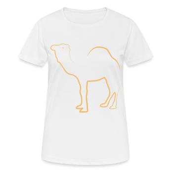 Camel Camel Dromedary - Women's Breathable T-Shirt - white - Front - AI Model Female 172 dark (172cm)