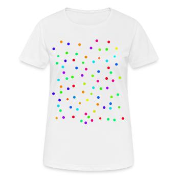 confetti - Women's Breathable T-Shirt - white - Front - AI Model Female 172 dark (172cm)
