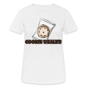 Biscuit Biscuit Cookie Dealer Baker Baking Gift - Women's Breathable T-Shirt - white - Front - AI Model Female 172 dark (172cm)