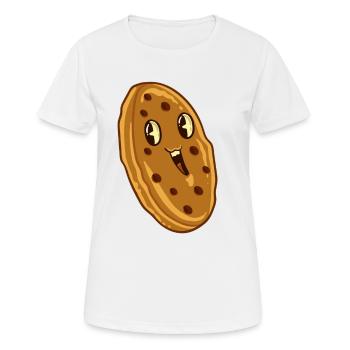 Biscuits Biscuits Biscuits Distributeur De Biscuit Boulangerie Cadeau de boulangerie - T-shirt respirant Femme - blanc - Devant - AI Model Female 172 dark (172cm)