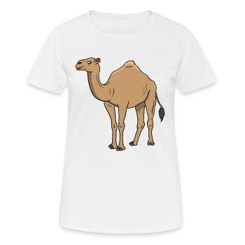 Kamel Kamele Tierliebe Liebhaber Geschenk - Frauen T-Shirt atmungsaktiv - Weiß - Vorne - AI Model Female 172 dark (172cm)