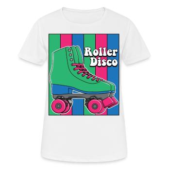 Roller Roller Roller 70 80 cadeau - T-shirt respirant Femme - blanc - Devant - AI Model Female 172 dark (172cm)
