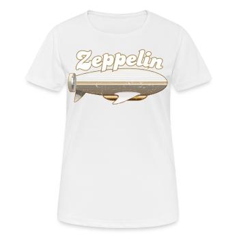 Zeppelin and airship - Women's Breathable T-Shirt - white - Front - AI Model Female 172 dark (172cm)