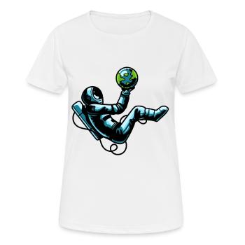 Astronaute Spaceman Space Astro Galaxy Space - T-shirt respirant Femme - blanc - Devant - AI Model Female 172 dark (172cm)