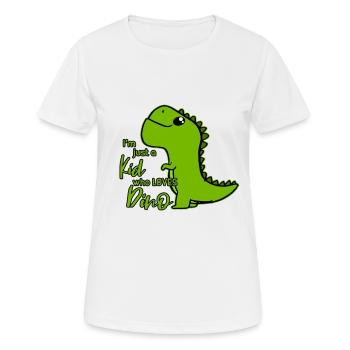Dino - Women's Breathable T-Shirt - white - Front - AI Model Female 172 dark (172cm)