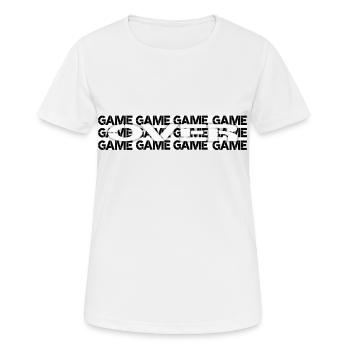 Game over, game is over, gamer, gaming, game - Women's Breathable T-Shirt - white - Front - AI Model Female 172 dark (172cm)