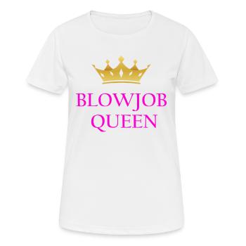 Femmes Pipe Queen I Love Pipe Sprueche JGA - T-shirt respirant Femme - blanc - Devant - AI Model Female 172 dark (172cm)
