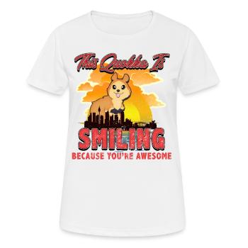 Quokka - Women's Breathable T-Shirt - white - Front - AI Model Female 172 dark (172cm)