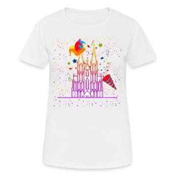 Carnaval de Cologne - T-shirt respirant Femme - blanc - Devant - AI Model Female 172 dark (172cm)