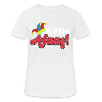 Carnaval de Cologne - T-shirt respirant Femme - blanc - Devant - AI Model Female 172 dark (172cm)
