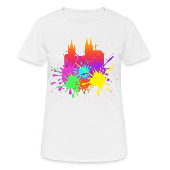 Carnaval de Cologne - T-shirt respirant Femme - blanc - Devant - AI Model Female 172 dark (172cm)