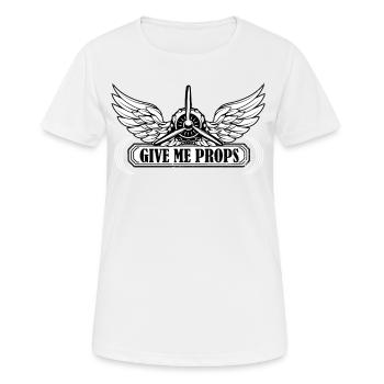 plane - Women's Breathable T-Shirt - white - Front - AI Model Female 172 dark (172cm)