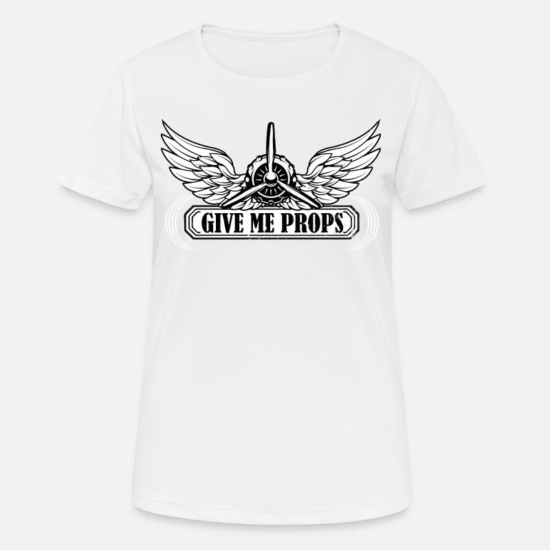 plane - Women's Breathable T-Shirt - white