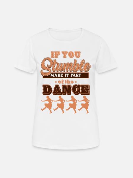 Line dancing, line dancing boots - Women's Breathable T-Shirt - white
