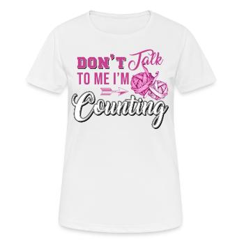 Häkeln, Häkeln Garn - Frauen T-Shirt atmungsaktiv - Weiß - Vorne - AI Model Female 172 dark (172cm)