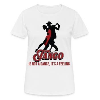 Tango, Tango Tänzer - Frauen T-Shirt atmungsaktiv - Weiß - Vorne - AI Model Female 172 dark (172cm)