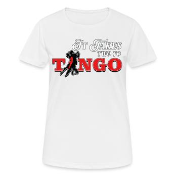 Tango, Tango Tänzer - Frauen T-Shirt atmungsaktiv - Weiß - Vorne - AI Model Female 172 dark (172cm)